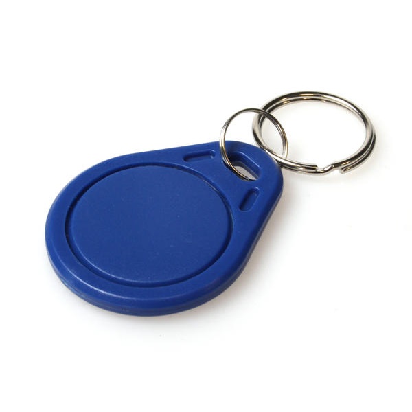 Picture of Keyfob Mifare Classic® EV1 1K NXP blue 13.56 MHz. Chip NXP Phillips. Key fob. 70102030NO