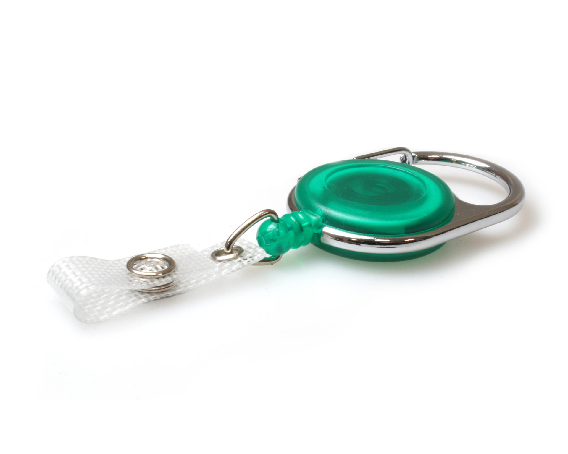 Billede af Grøn yoyo / jojo transparent med krog/karabinhage og forstærket plaststrop m. knaplås. 60270234